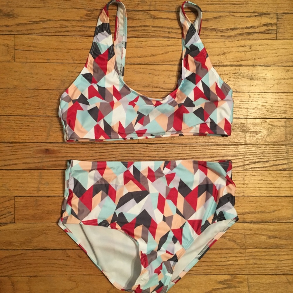 Two piece swim suit